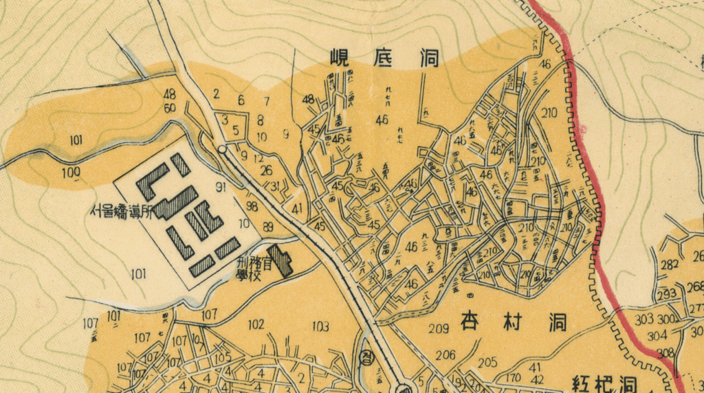 1968년 서울시 지도, 출처 : 서울역사박물관